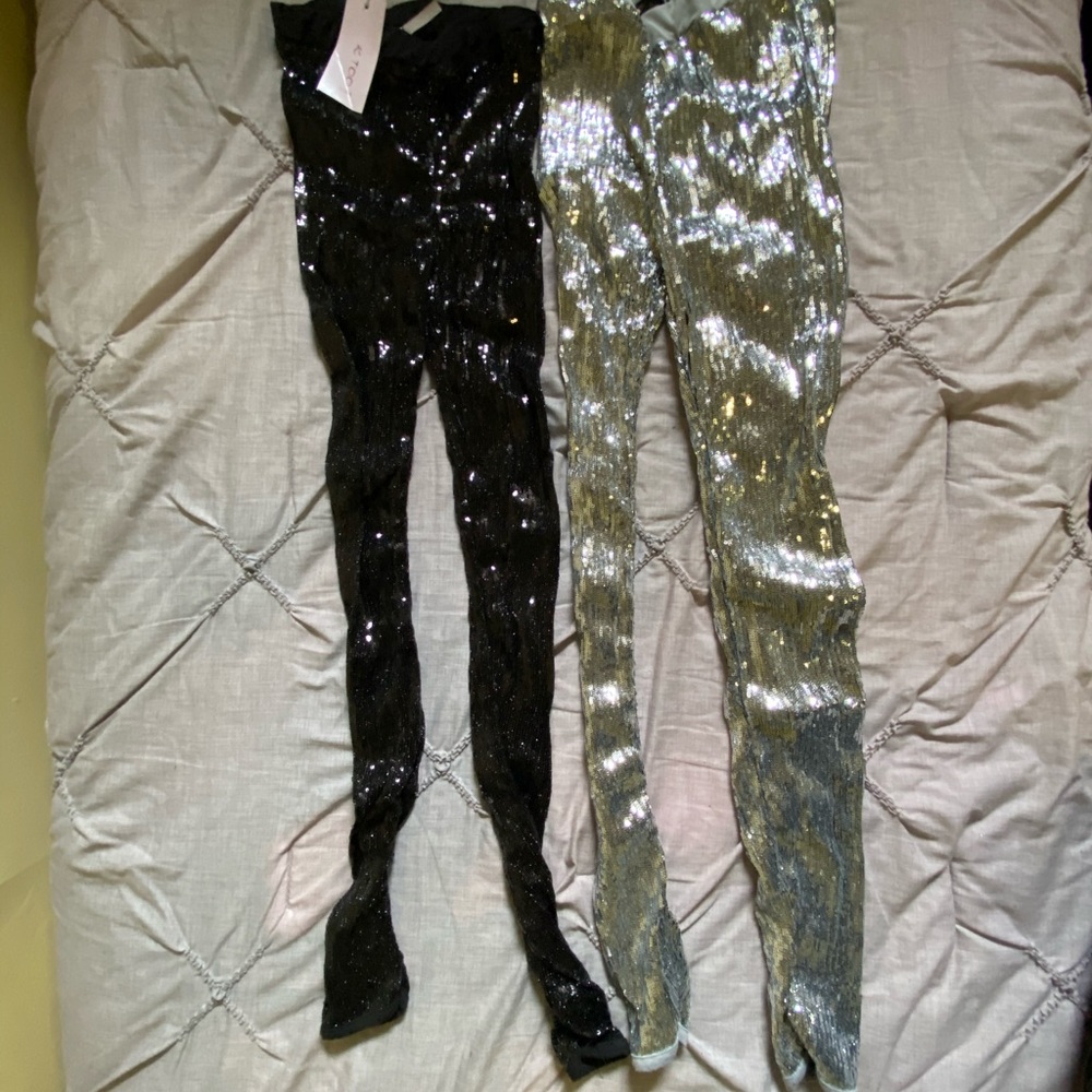 Sequined leggings - two pair! Size small